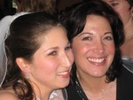 the bride and her big cousin