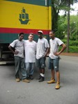 The movers left to right...Danny, Rocky, Antonio and Keith.