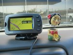 Navi, our navigator charts our route to Lake Arrowhead.